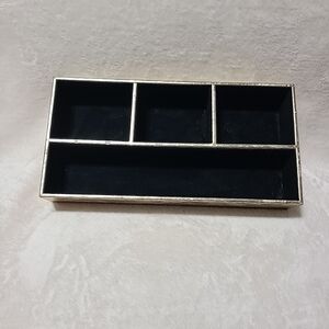 Restoration Hardware RH teen metallic compartment tray 12x6"